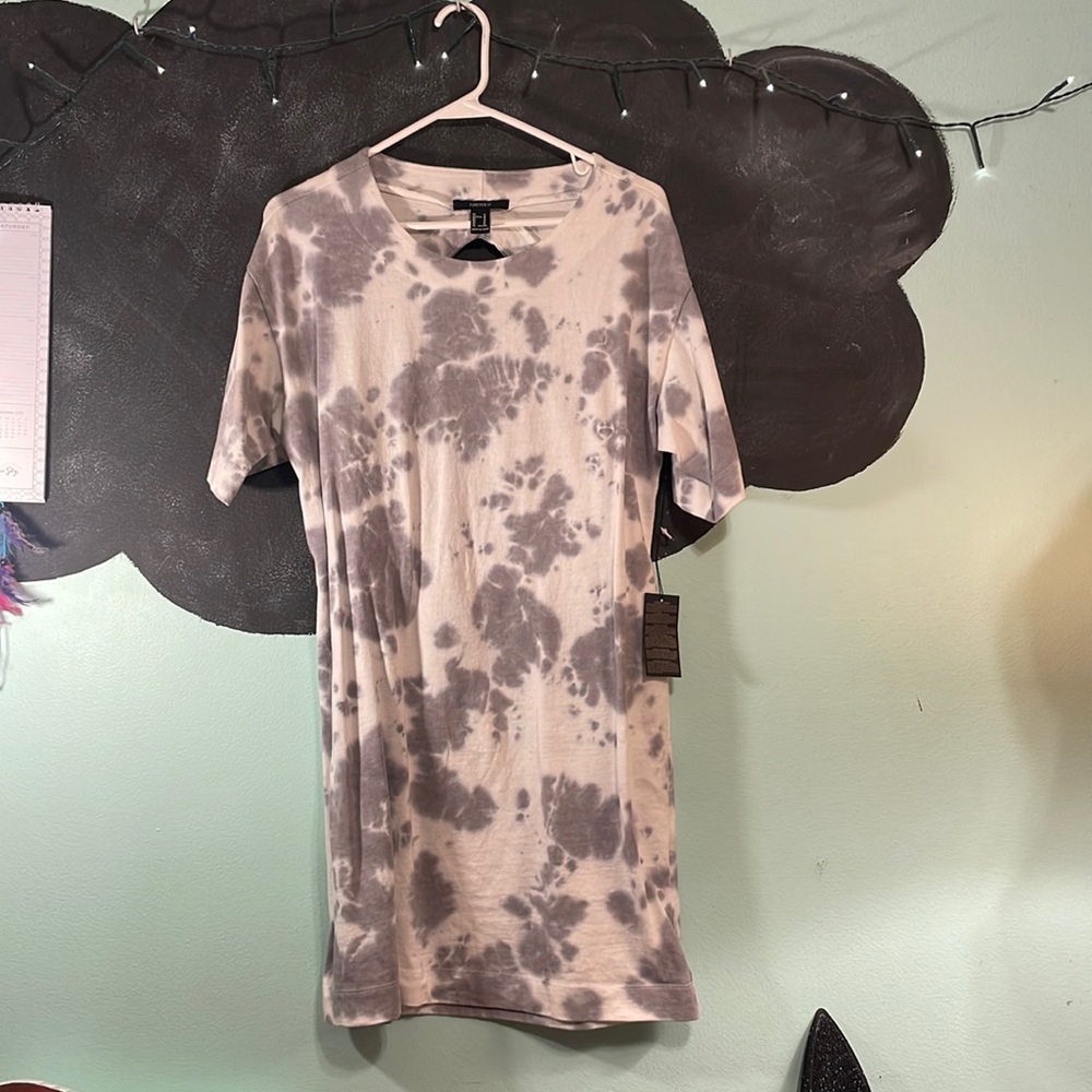 Tie Dye Open Back Mini Dress